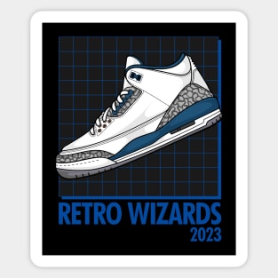 AJ 3 Retro Blue Sneaker Sticker